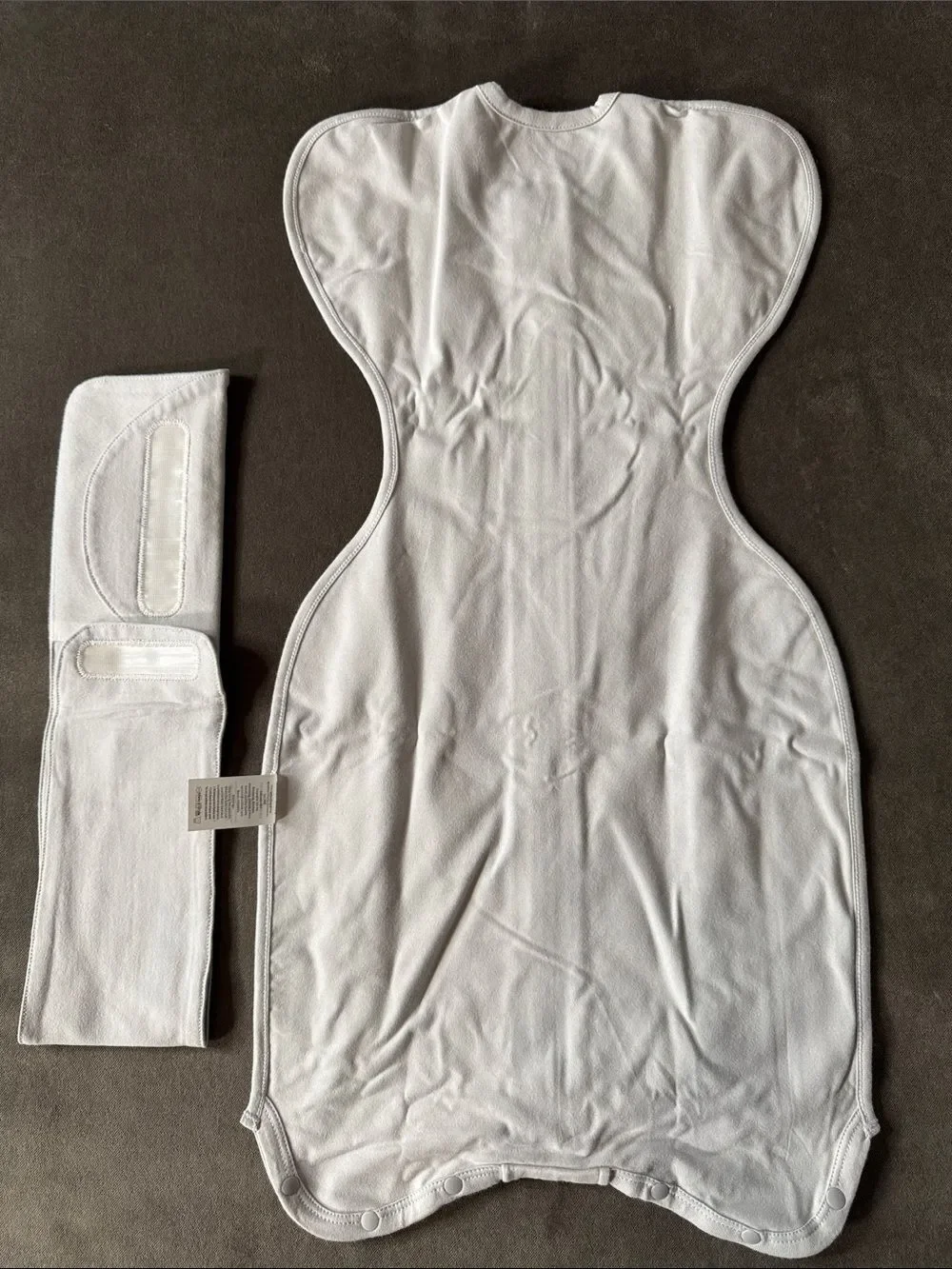 Slumber Buddy Gray Baby Sleep Sack Zip-Up Swaddle SMALL 1-3 Months 8-14lbs NEW